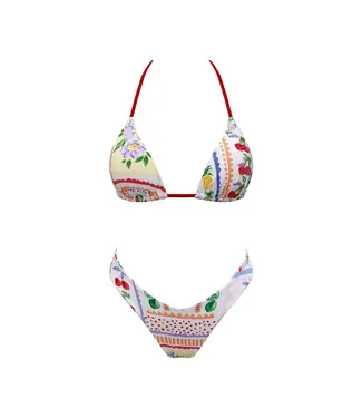 Cherry Garden Bikini Top