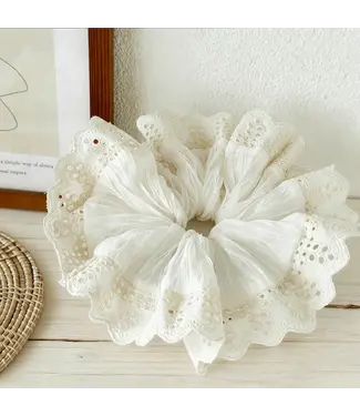 Lace Hollow Hair Scrunchie