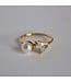 Pearl & Teardrop Duo Ring