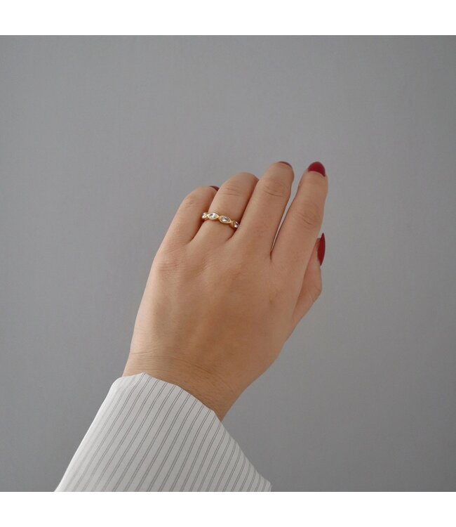 Teardrop Eternity Ring