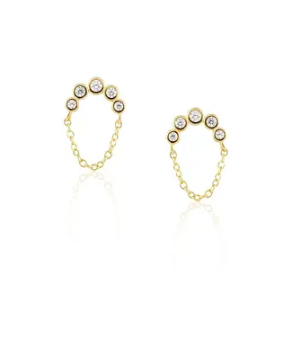 Crescent Chain Studs