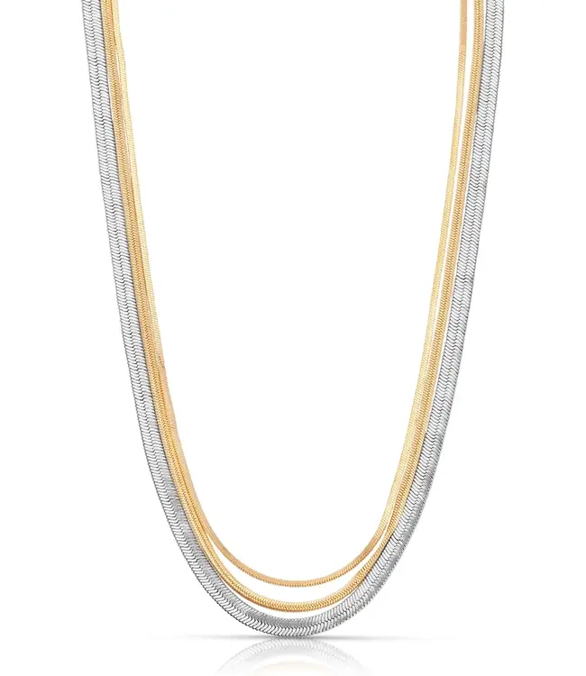 Metal Stands Necklace