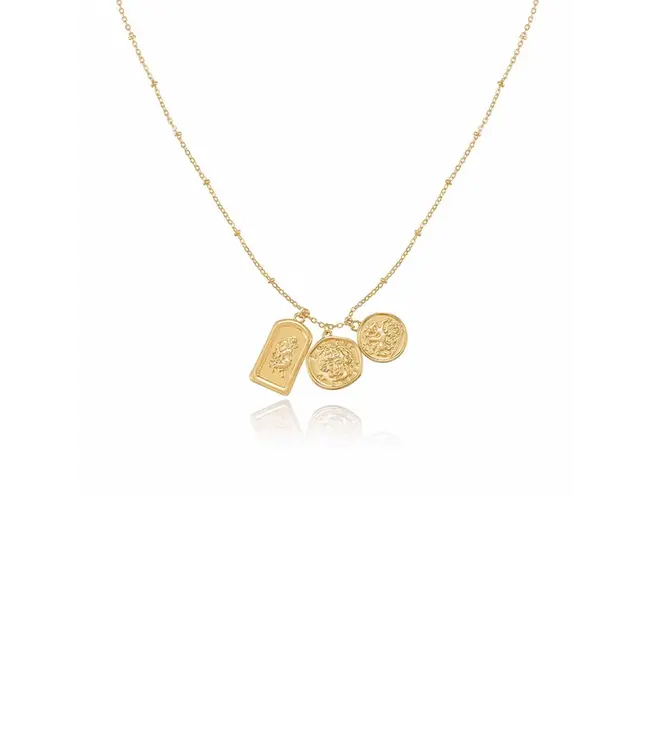 Coined Charm Necklace
