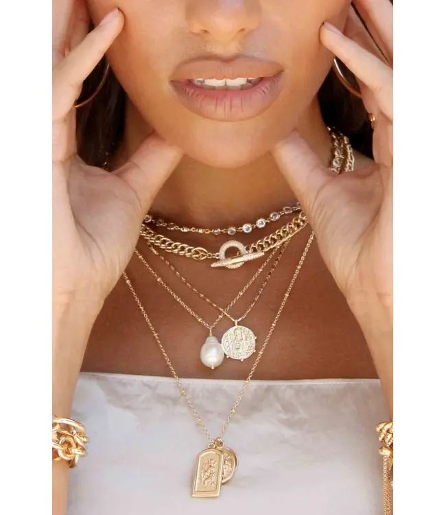 Coined Charm Necklace