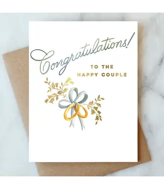 Wedding Ring Congrats Card