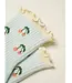 Cherry Ruffle Grip Socks