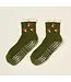 Mushroom Ruffle Grip Socks