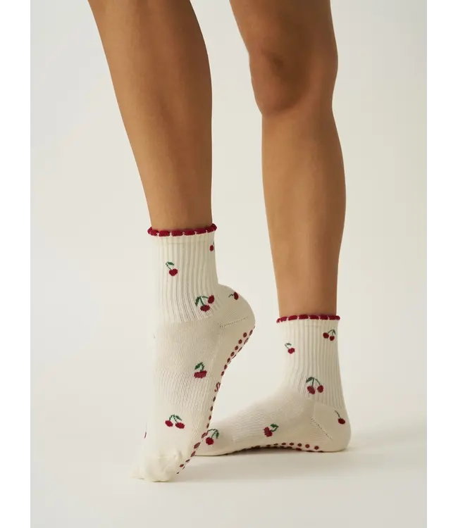 Little Cherry Grip Socks