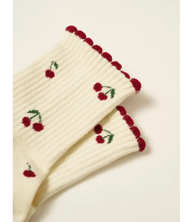 Little Cherry Grip Socks