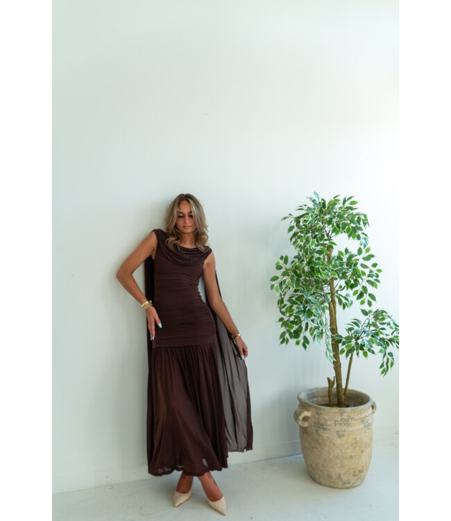 Draped in Drama Maxi Dress