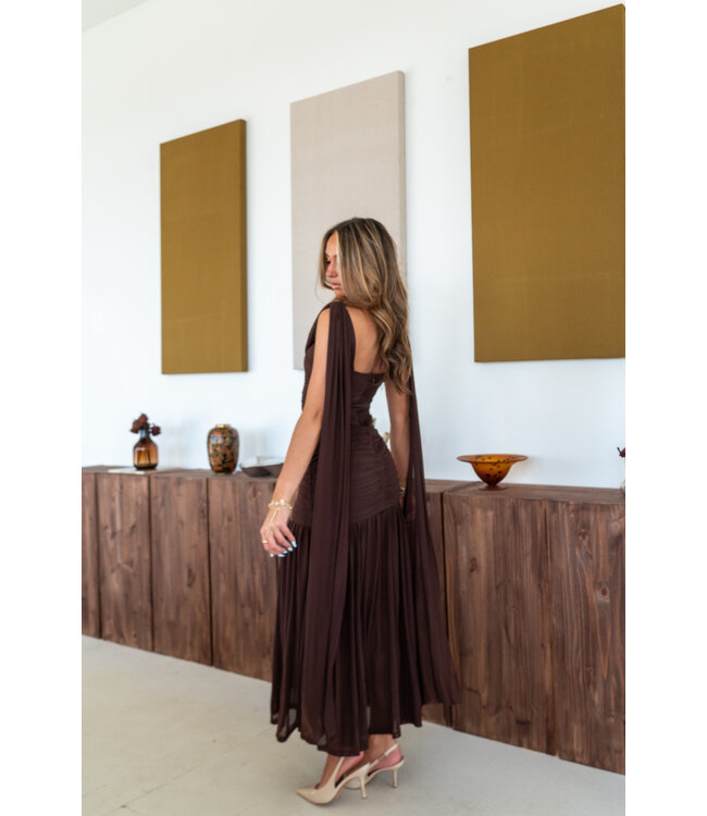 Draped in Drama Maxi Dress
