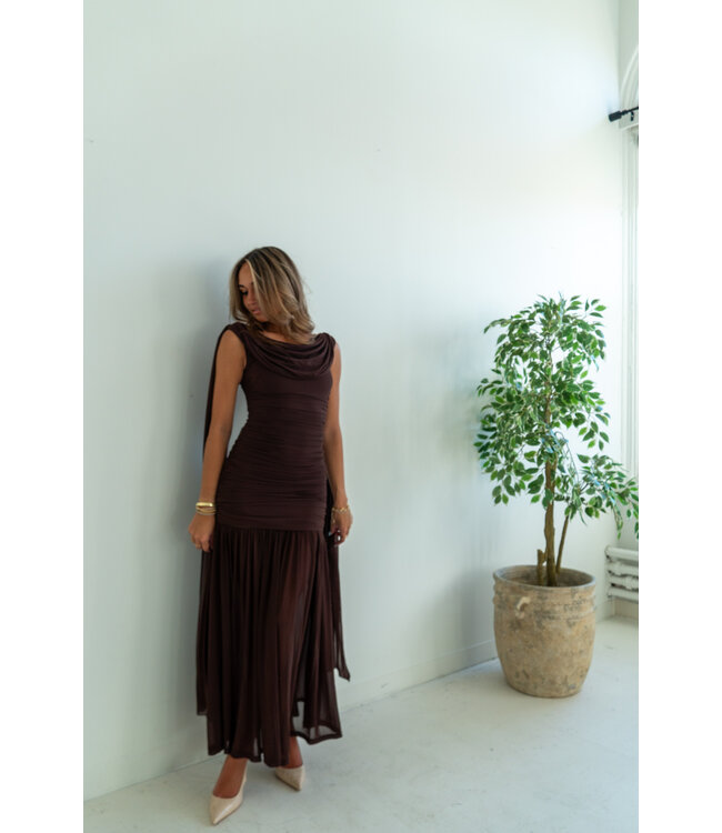 Draped in Drama Maxi Dress