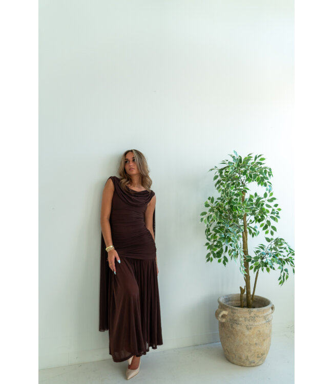 Draped in Drama Maxi Dress