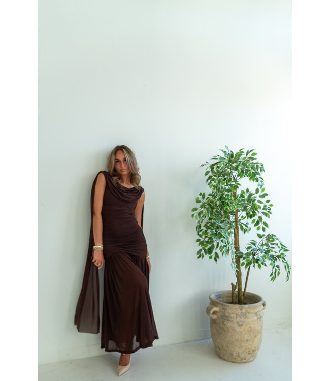Draped in Drama Maxi Dress