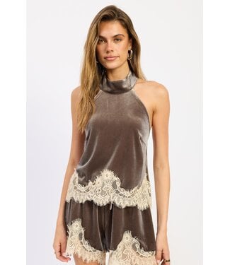 Dirty Chai Halter Top