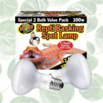 Zoo Med Repti Basking Spot Lamp 100 Watt 2 Pack