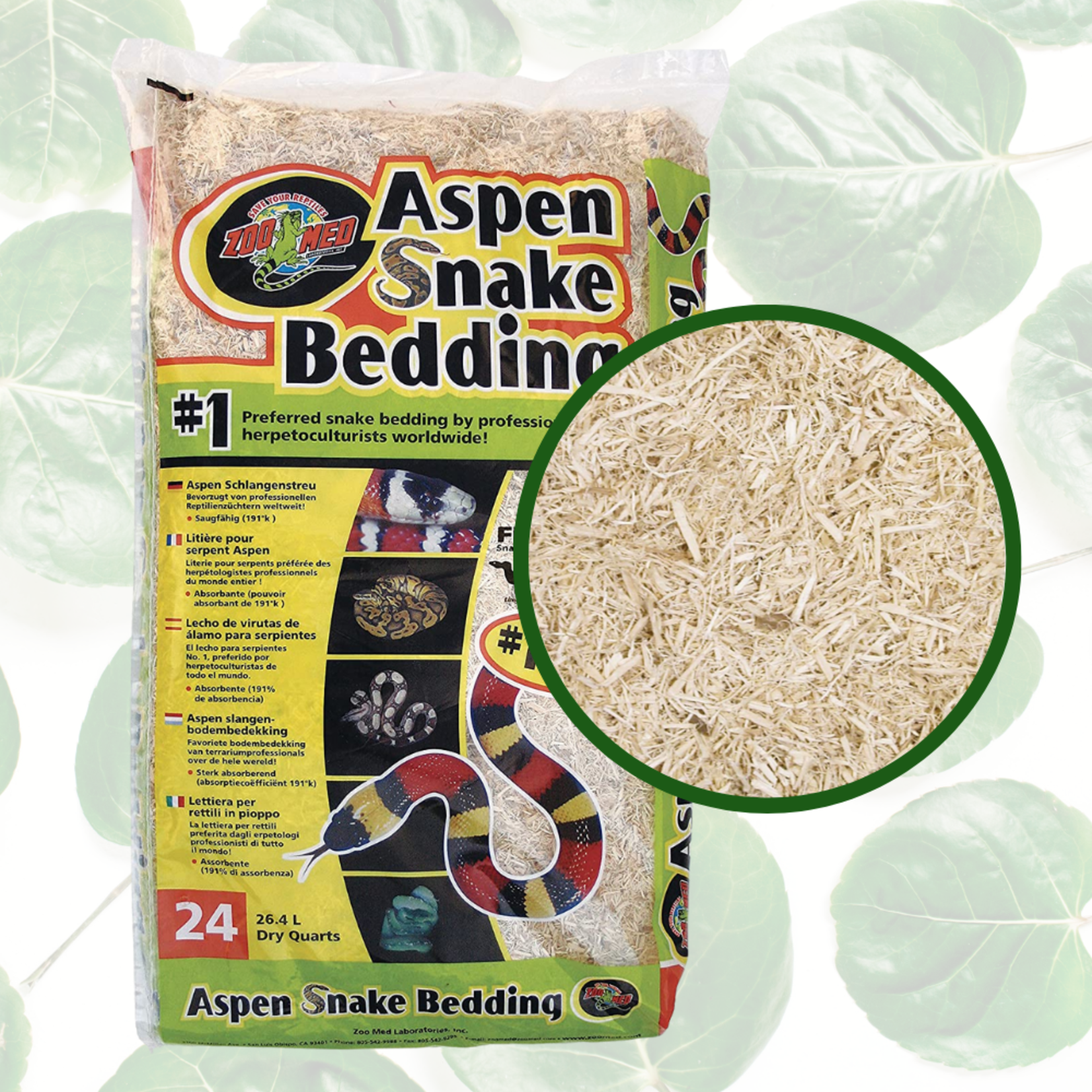 Zoo Med Aspen Snake Bedding 24qt
