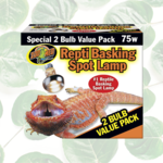 Zoo Med Repti Basking Spot Lamp 75 Watt 2 Pack