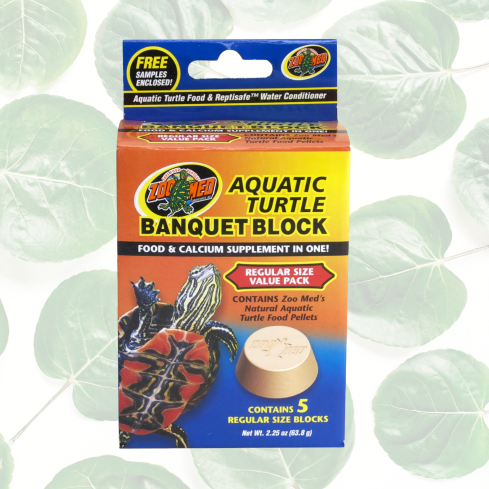 Zoo Med Aquatic Turtle Banquet Block Regular Size 5 pack
