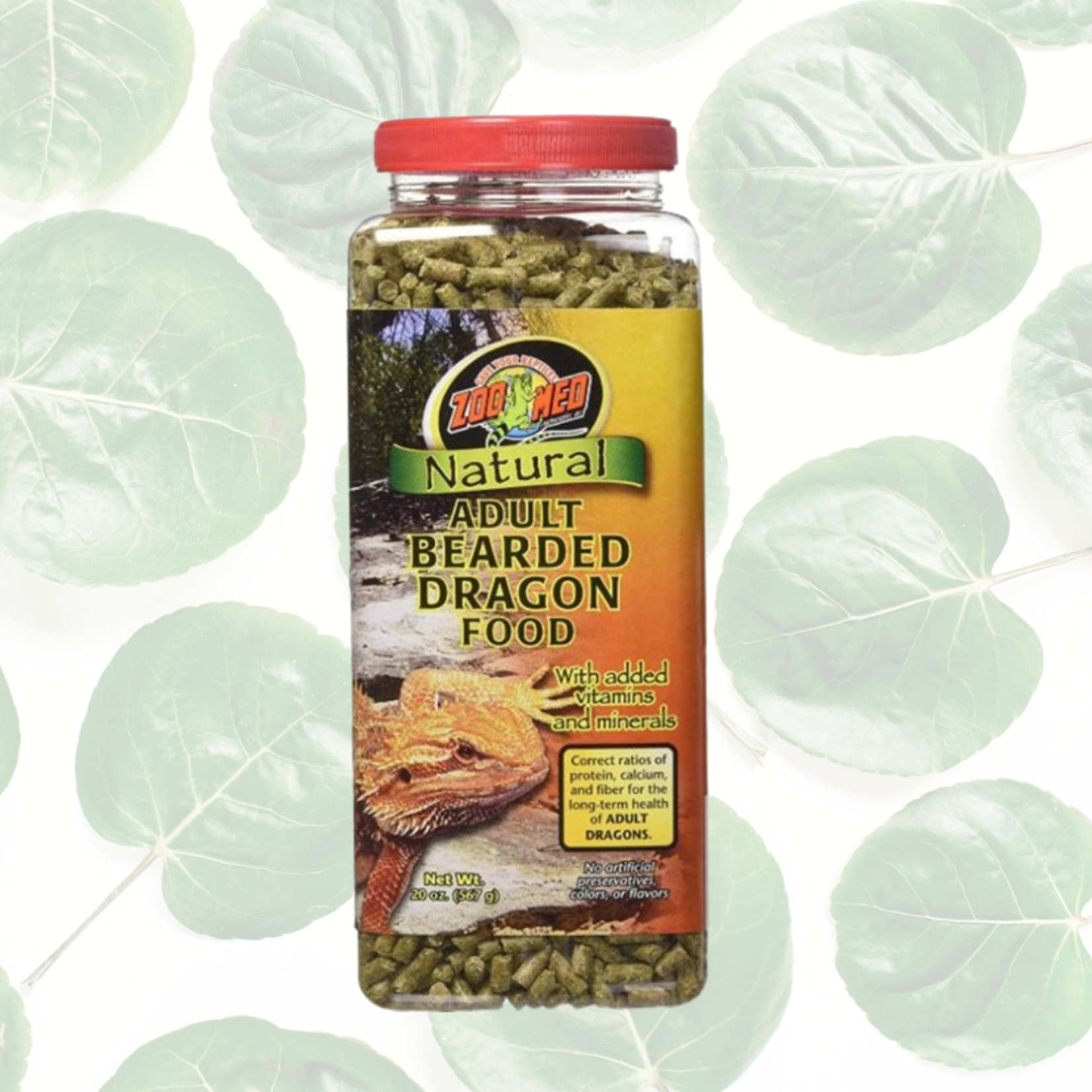 Zoo Med Bearded Dragon Adult Pellet 20oz