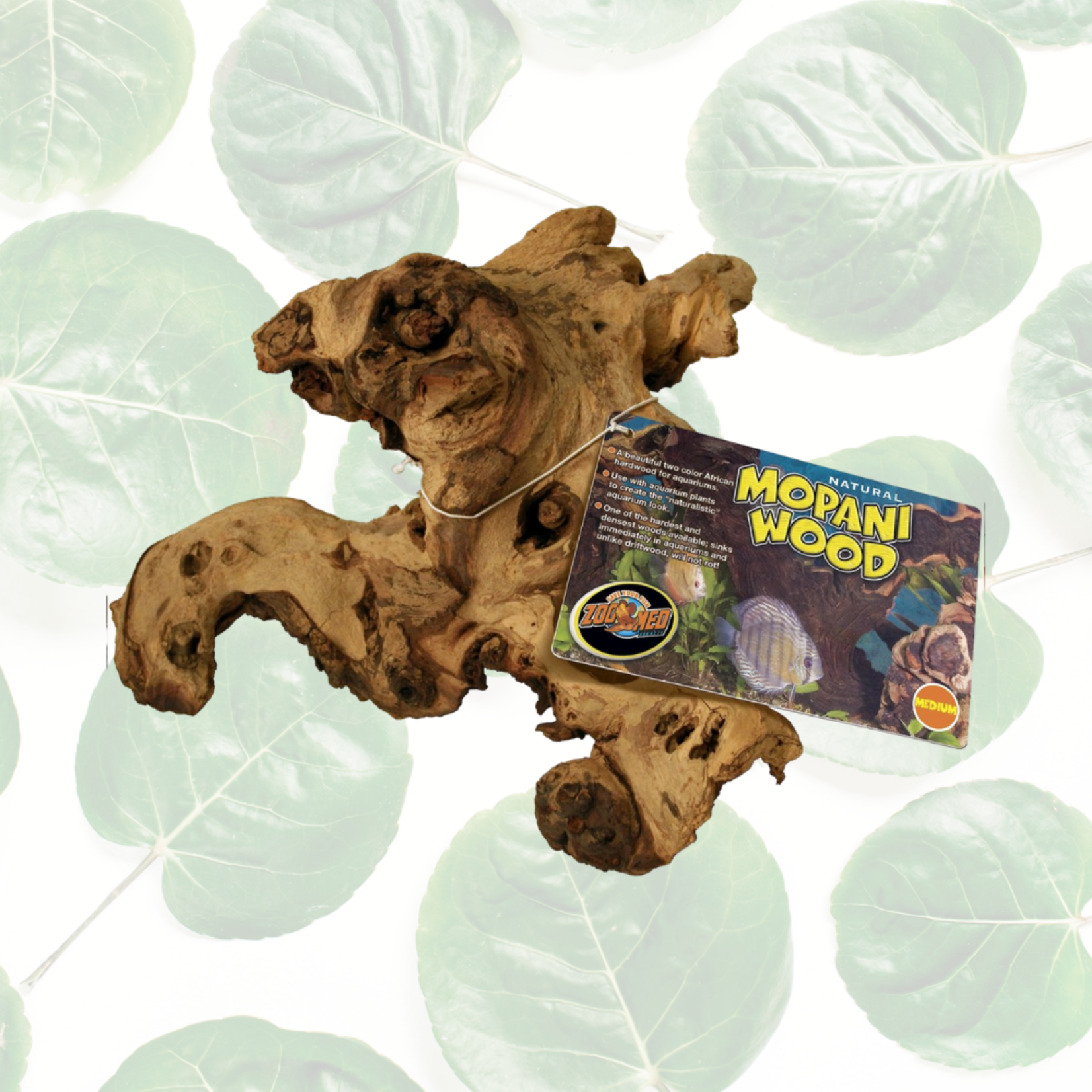 Zoo Med Mopani Wood Medium 10-12" Aquarium Tag