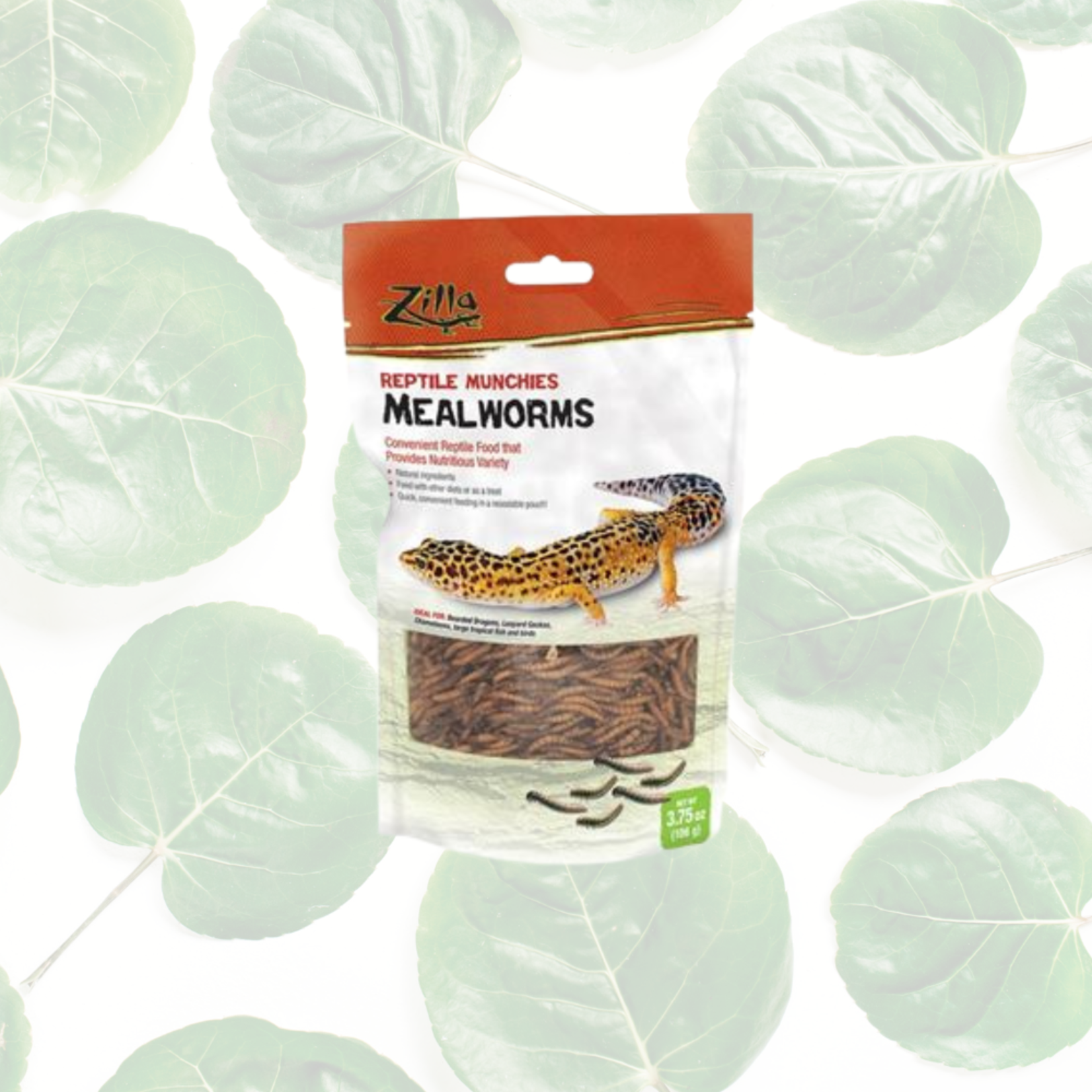 Zilla Reptile Munchies Mealworm Food 3.75 oz