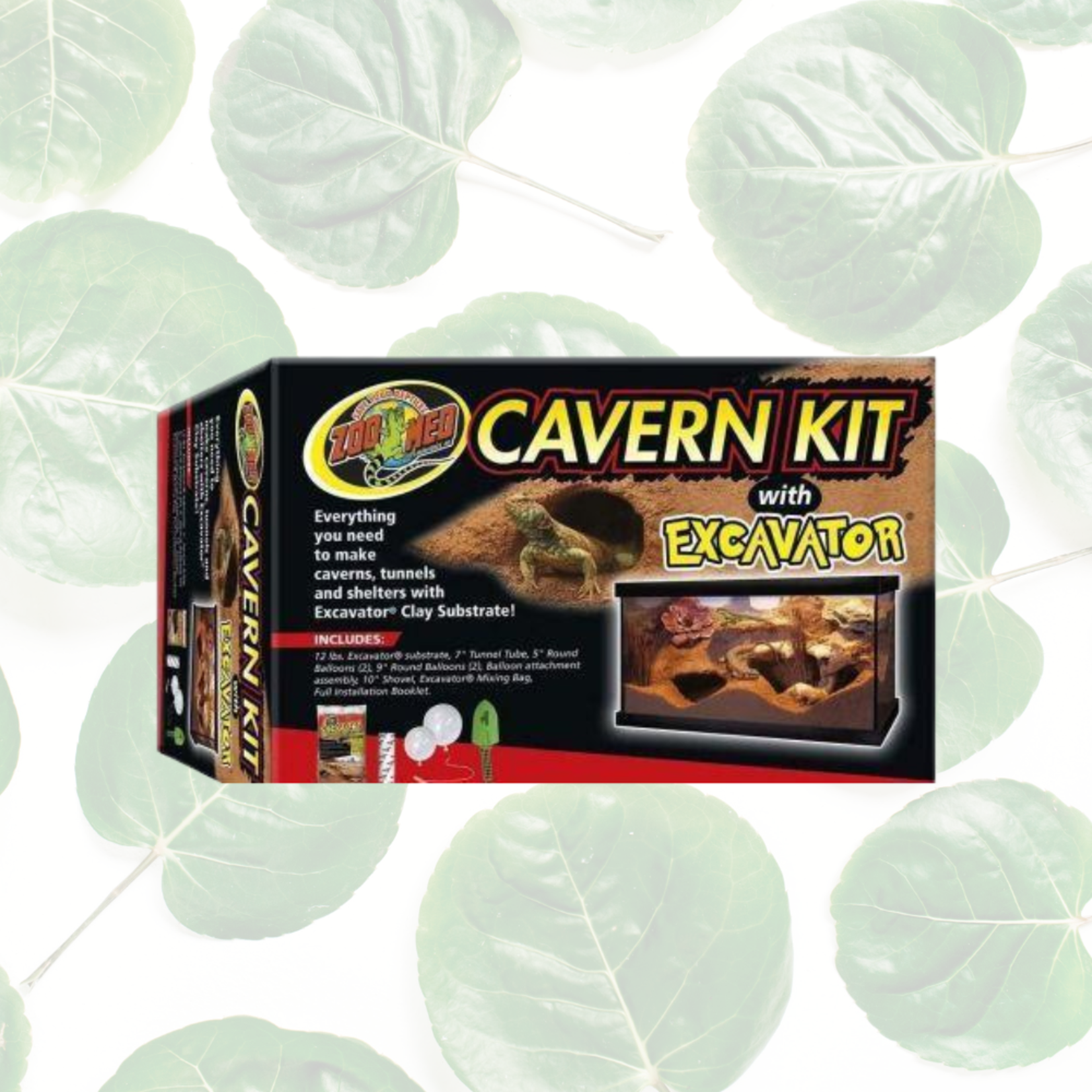 Zoo Med Cavern Kit w/ Clay Substrate & Excavator