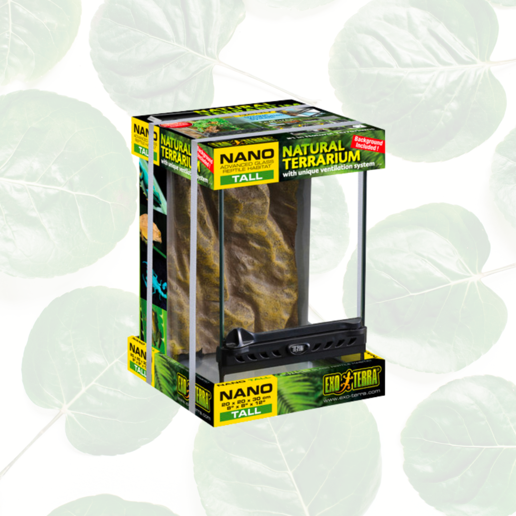 Exo Terra Nano Tall Terrarium 8 x 8 x 12"