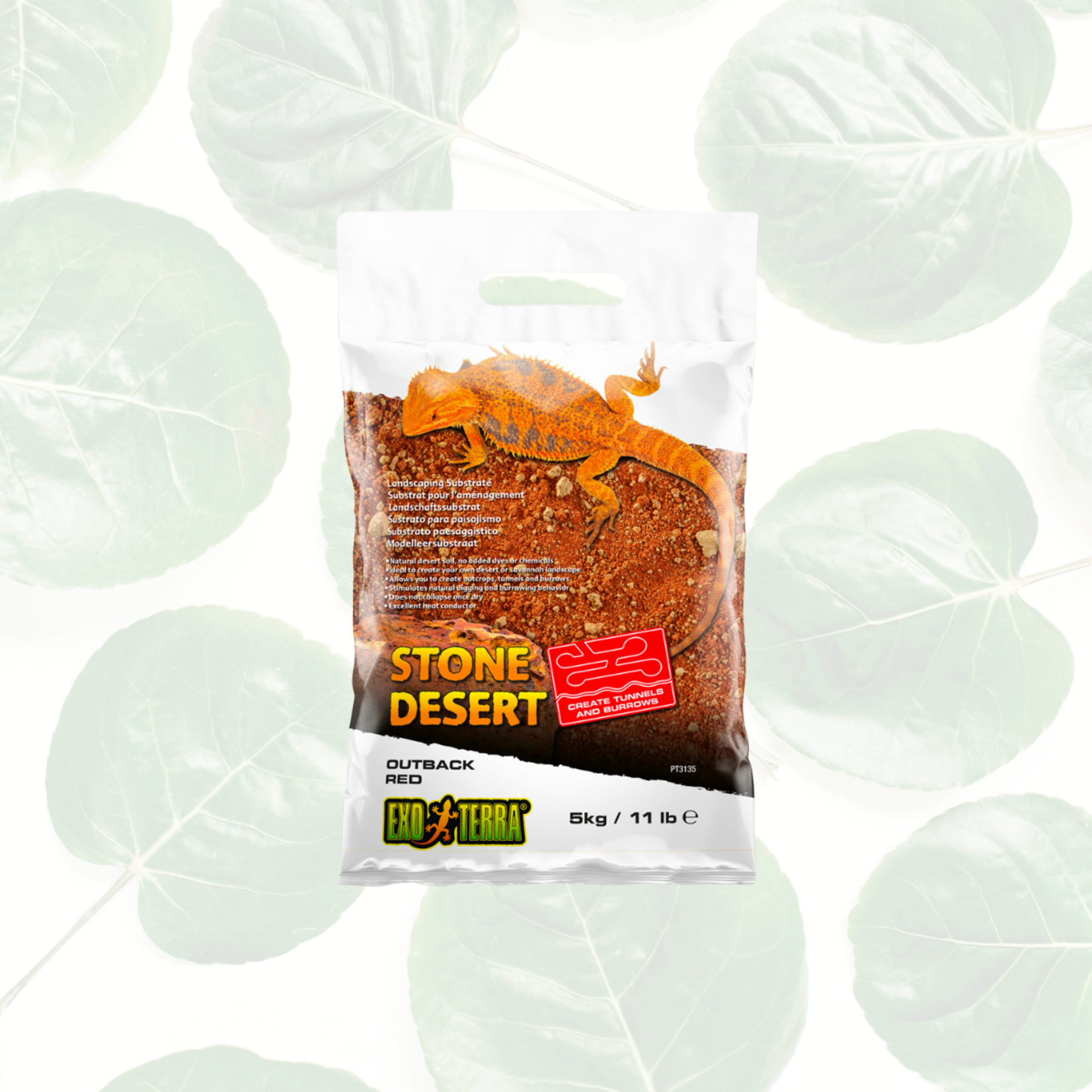 Exo Terra Stone Desert Substrate - Outback Red Stone - 11lbs