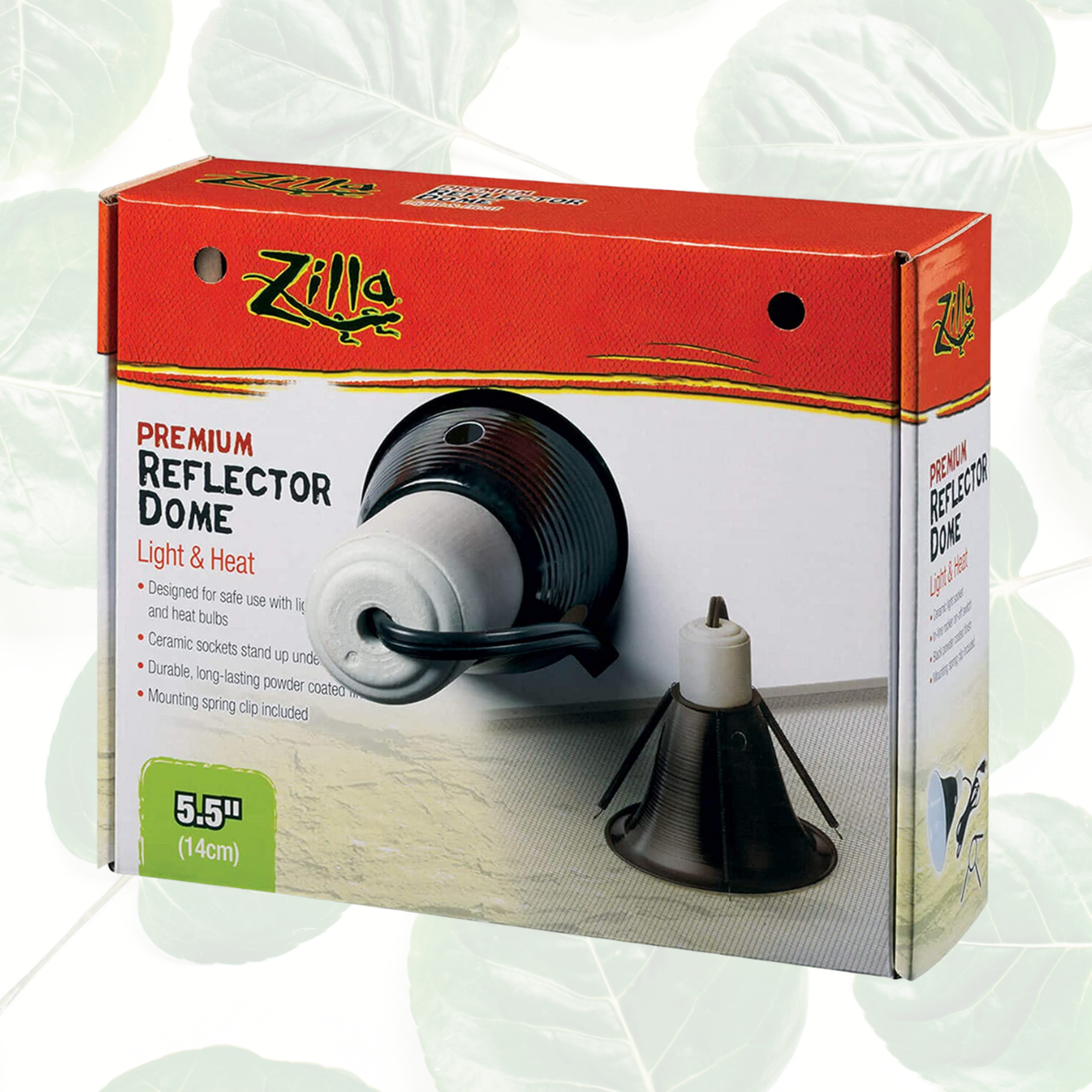 Zilla Dome Reflector Silver Ceramic 5.5”