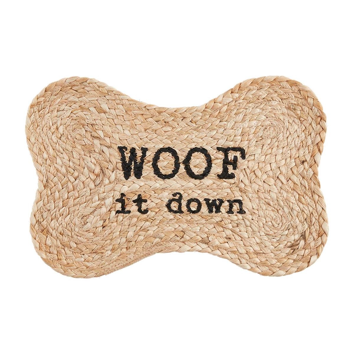 MUD PIE Dogs Welcome Paw Print Mat 