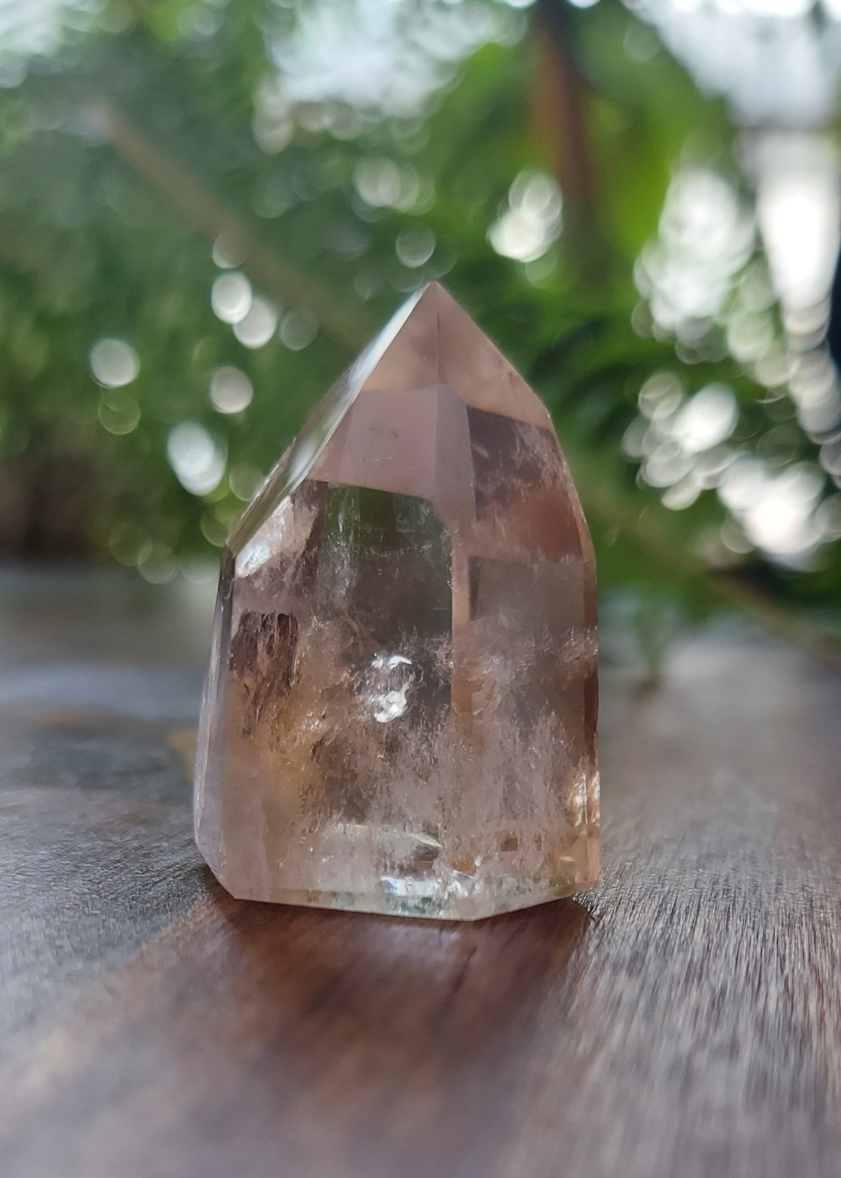 Light Smoky w/ Light Phantom Quartz Point