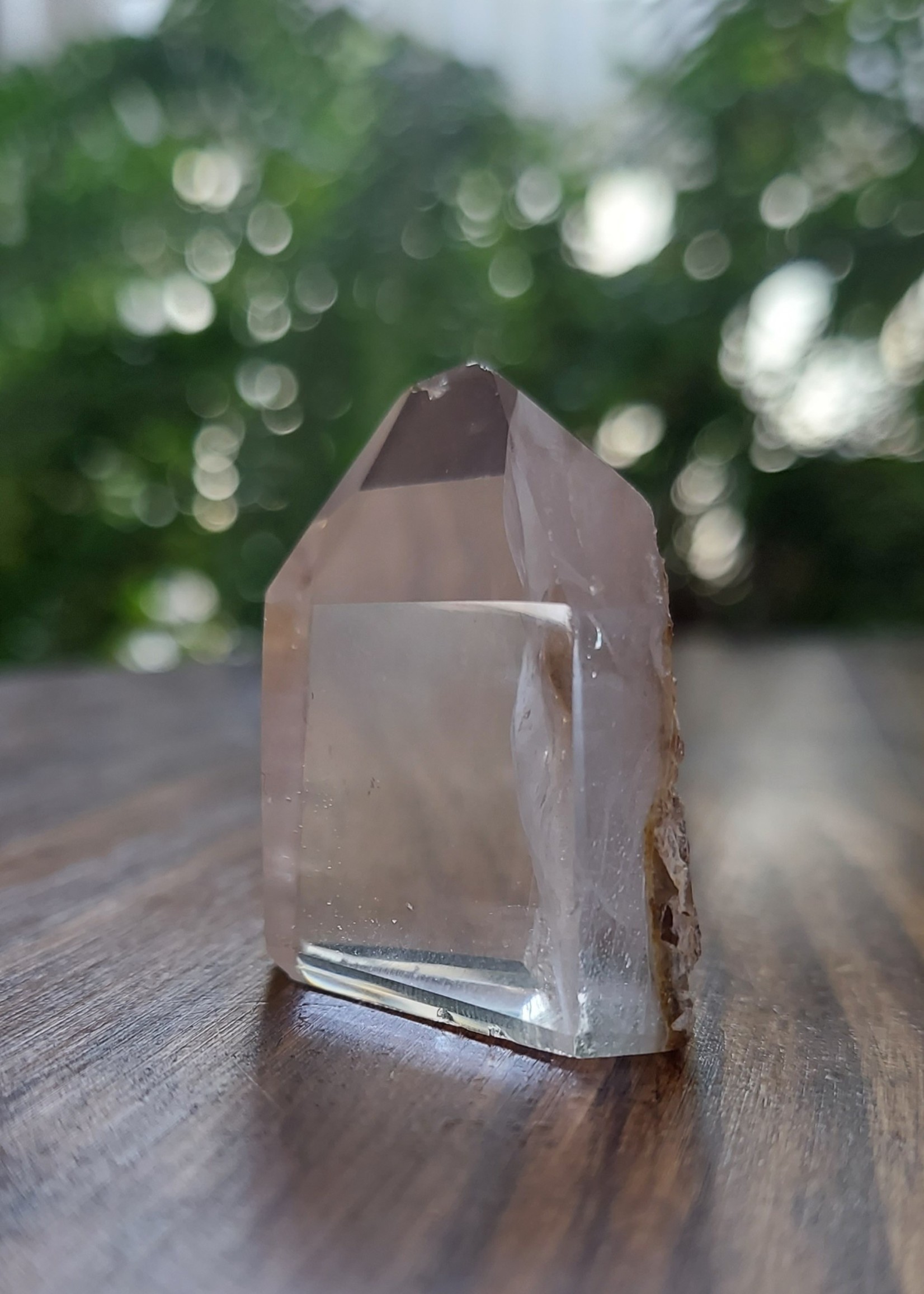 Included Light Smoky Quartz Point