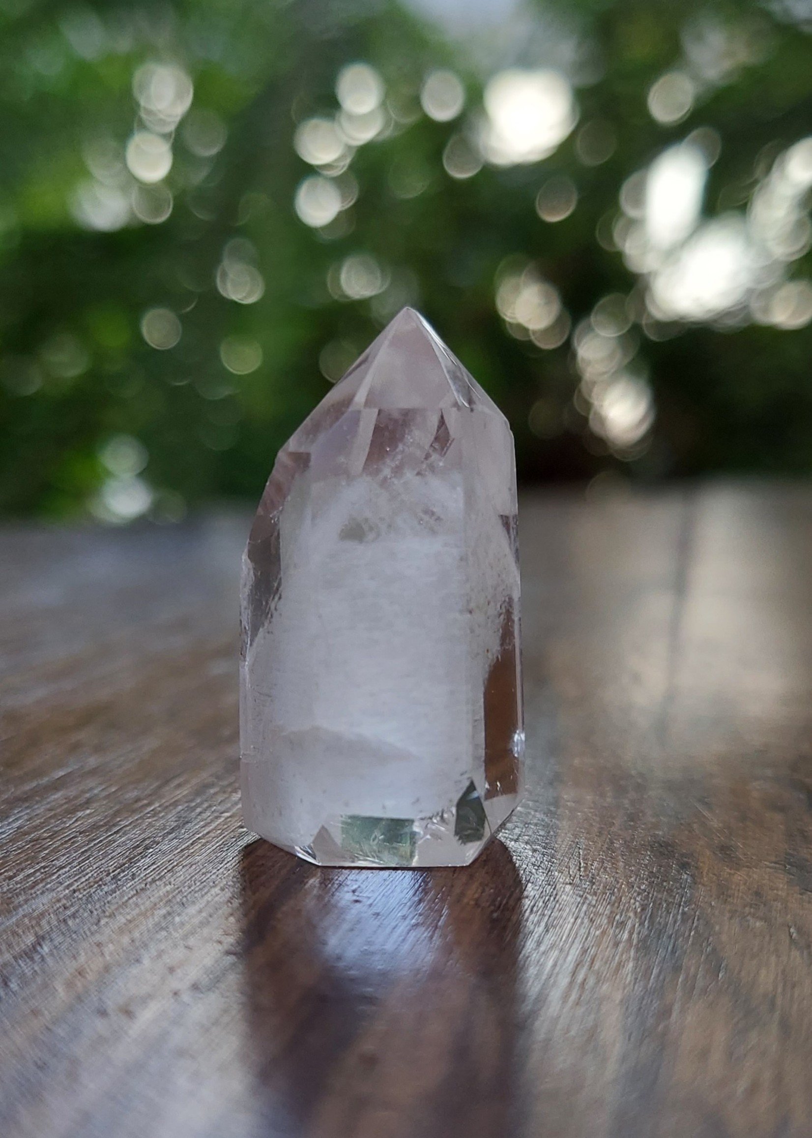 Clear/White Phantom Quartz Point