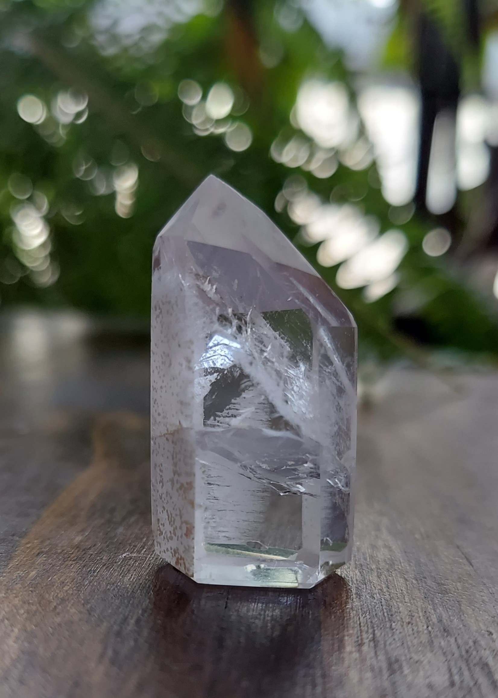 Clear/White Phantom Quartz Point