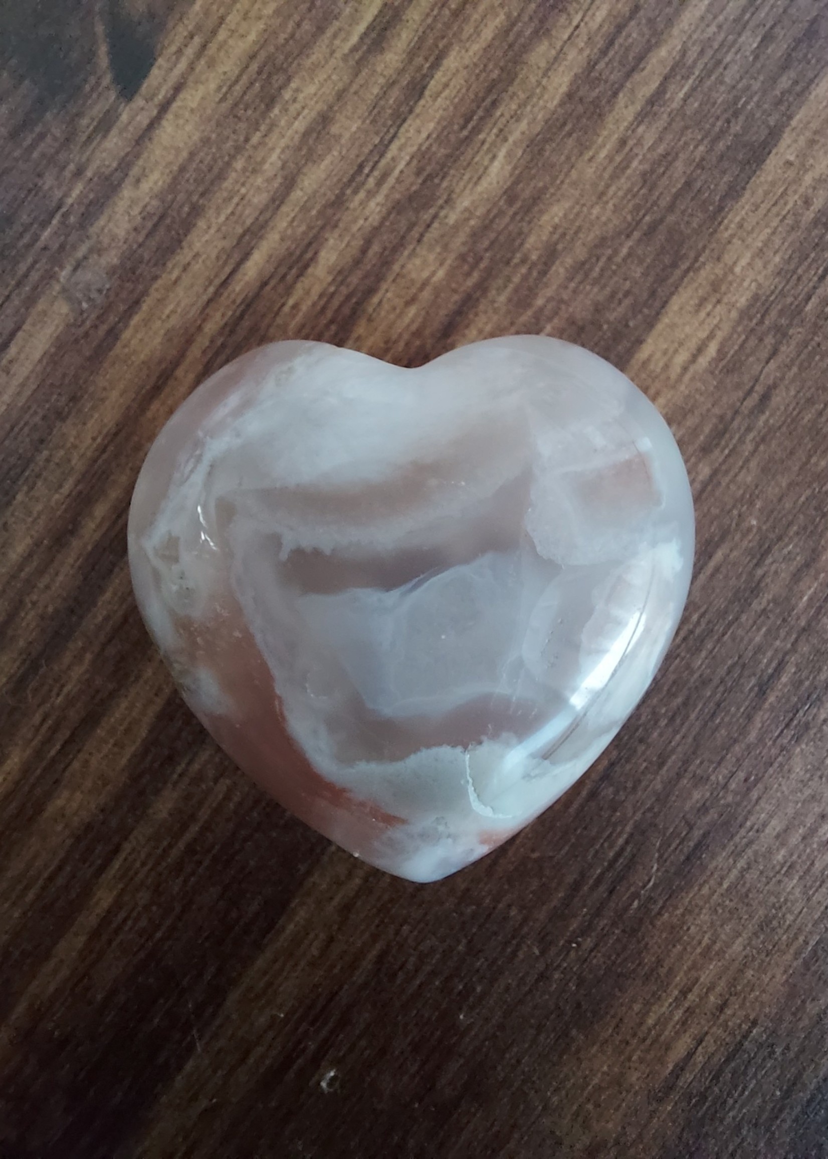 Flower Agate Heart