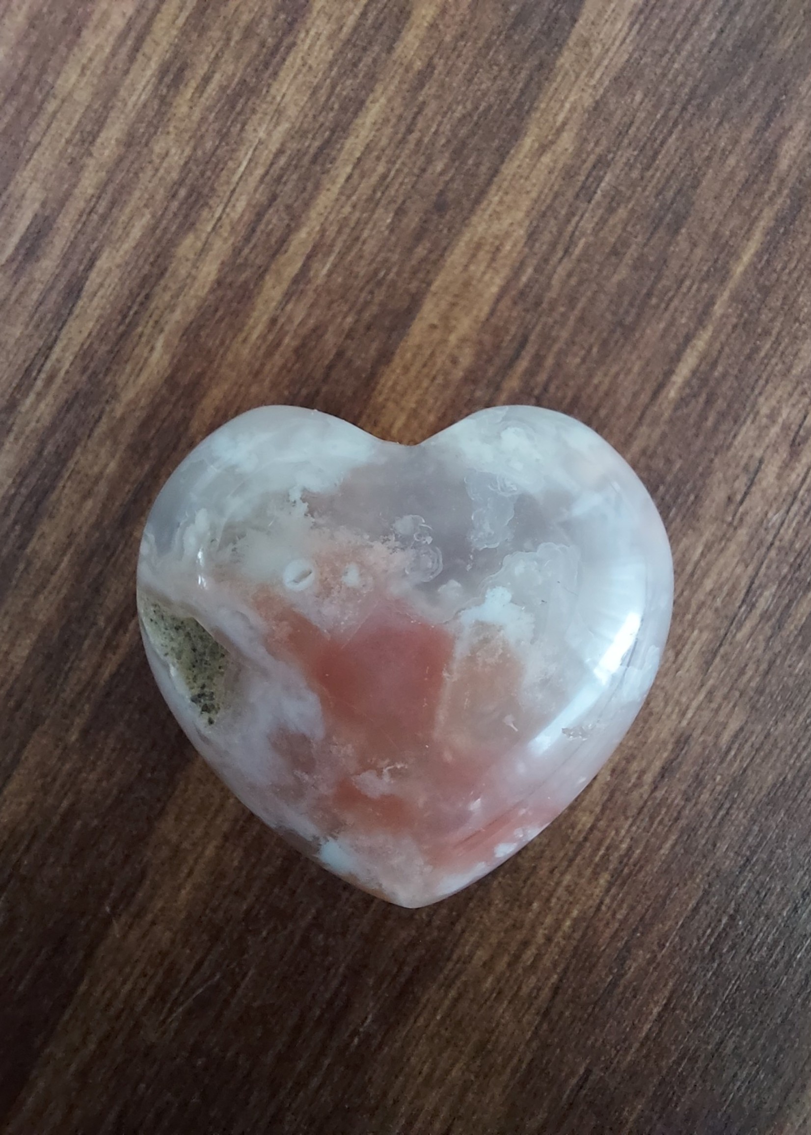 Flower Agate Heart