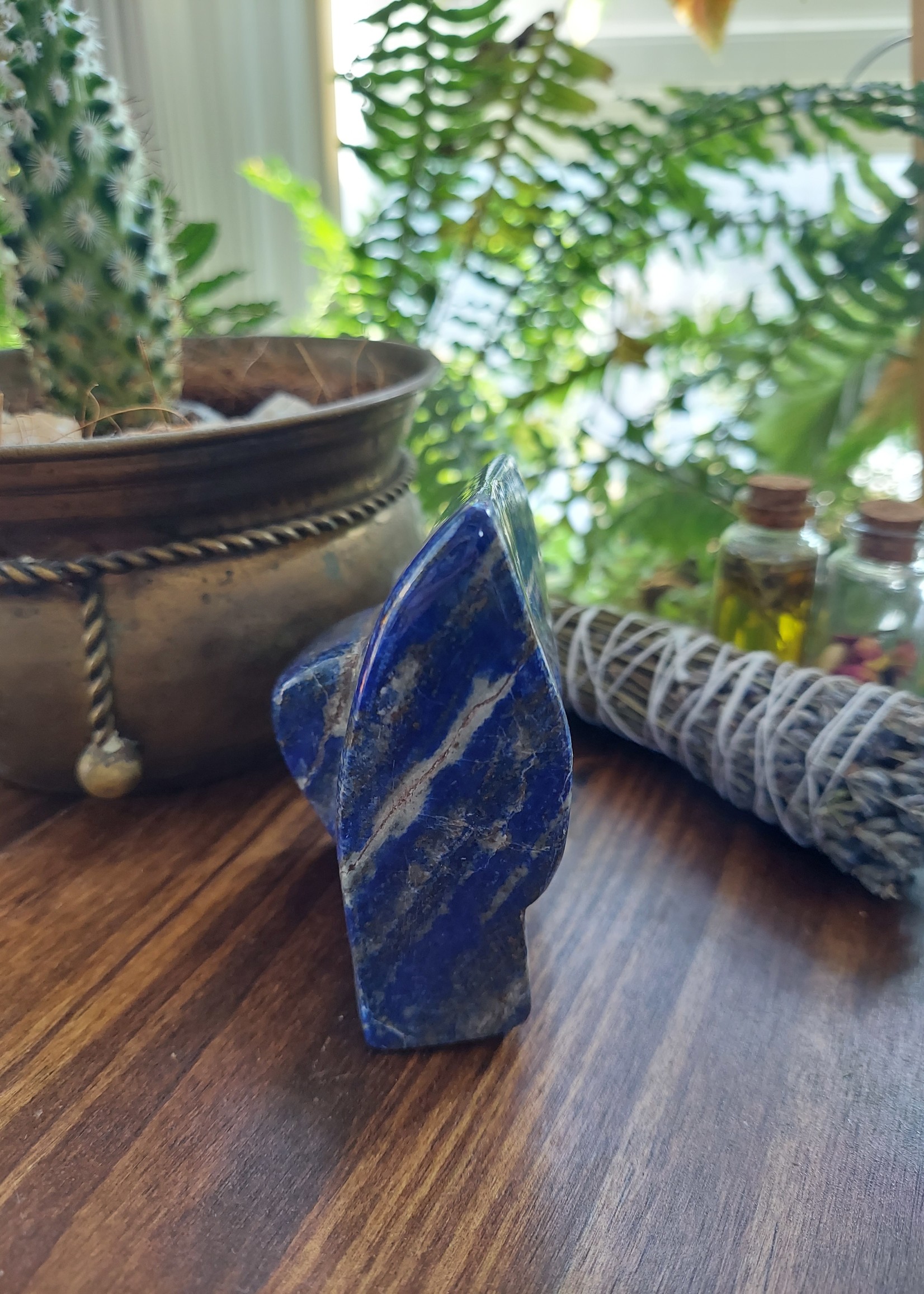 Lapis Lazuli Free-Form Flame