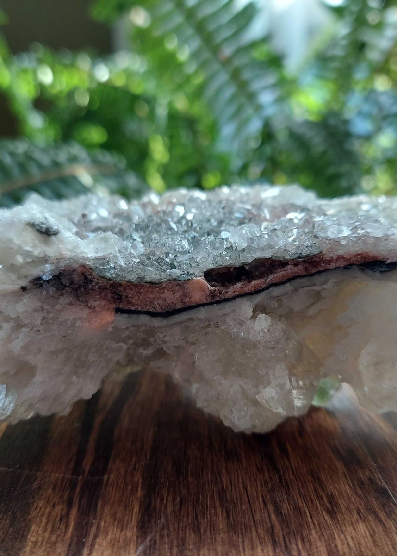 Apophyllite Cluster w/ Cobaltoan Calcite & Peach Stilbite