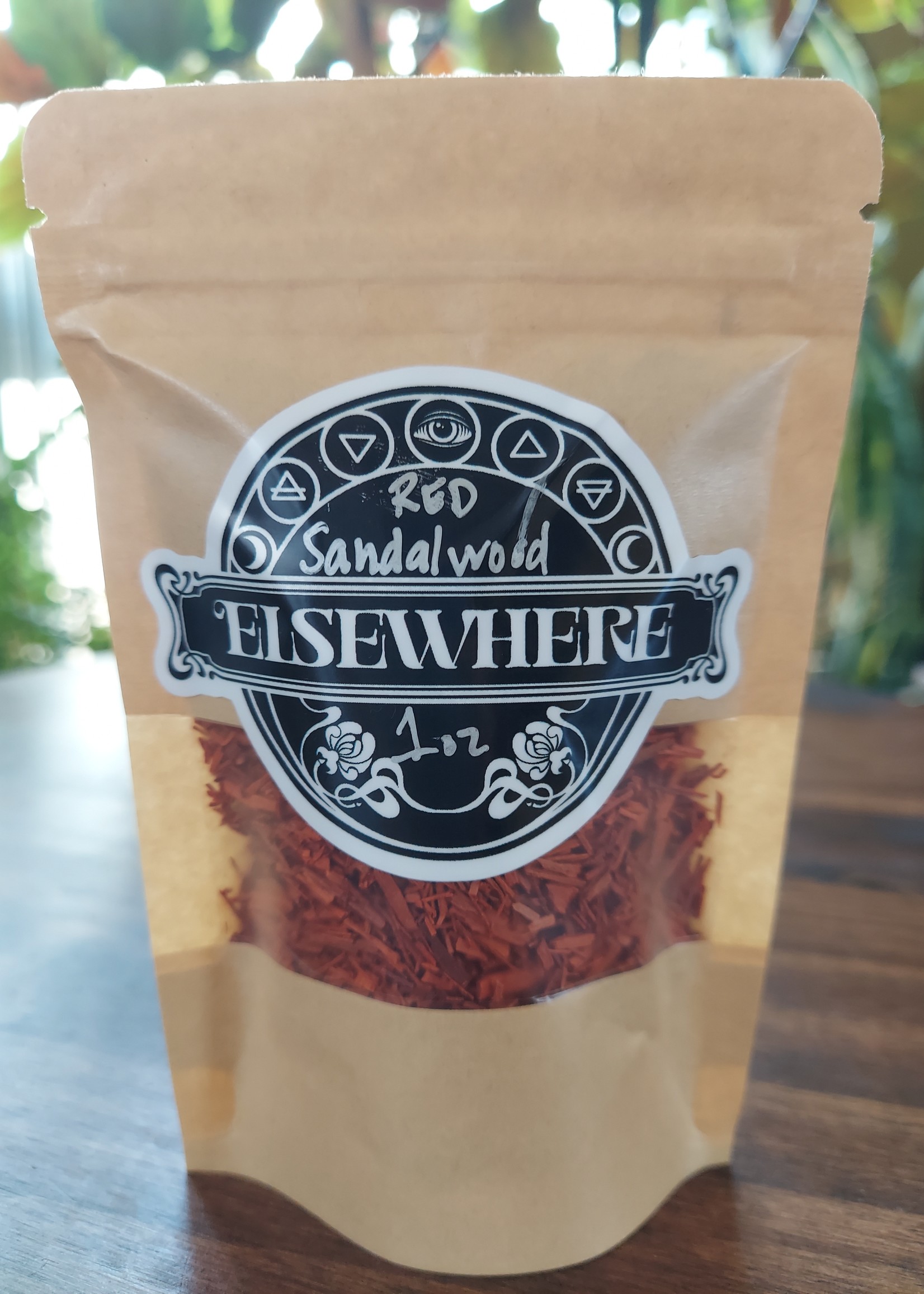 Elsewhere Red Sandalwood Chips Wildcrafted 1 oz.