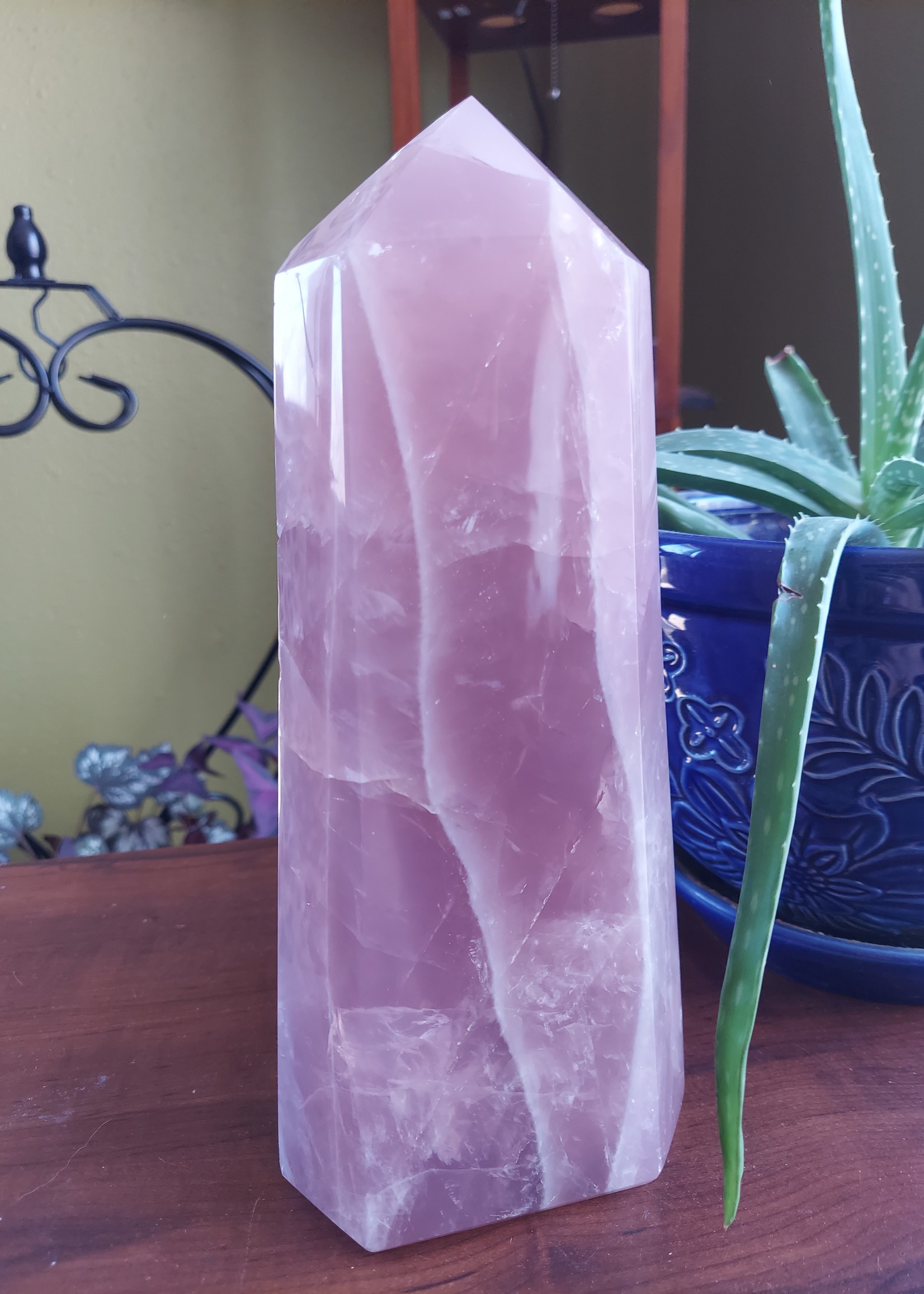 Lavender Rose Quartz Tower