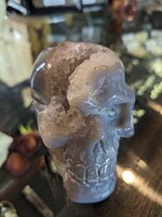 Agate Drusy Skull