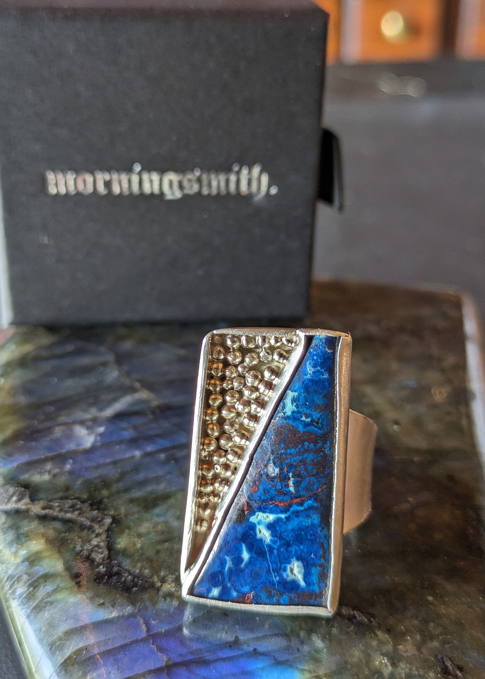 Chrysocolla Ring by Morningsmith