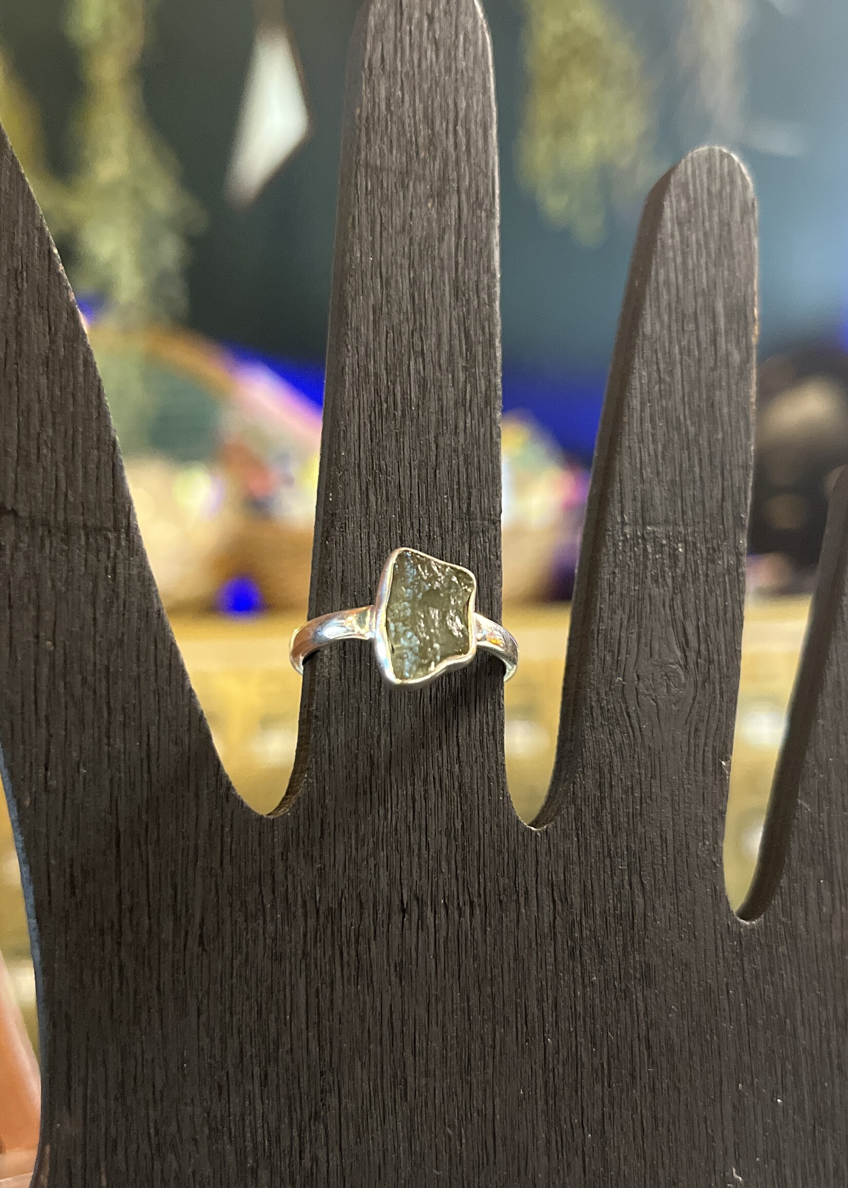 Moldavite Ring Size 8