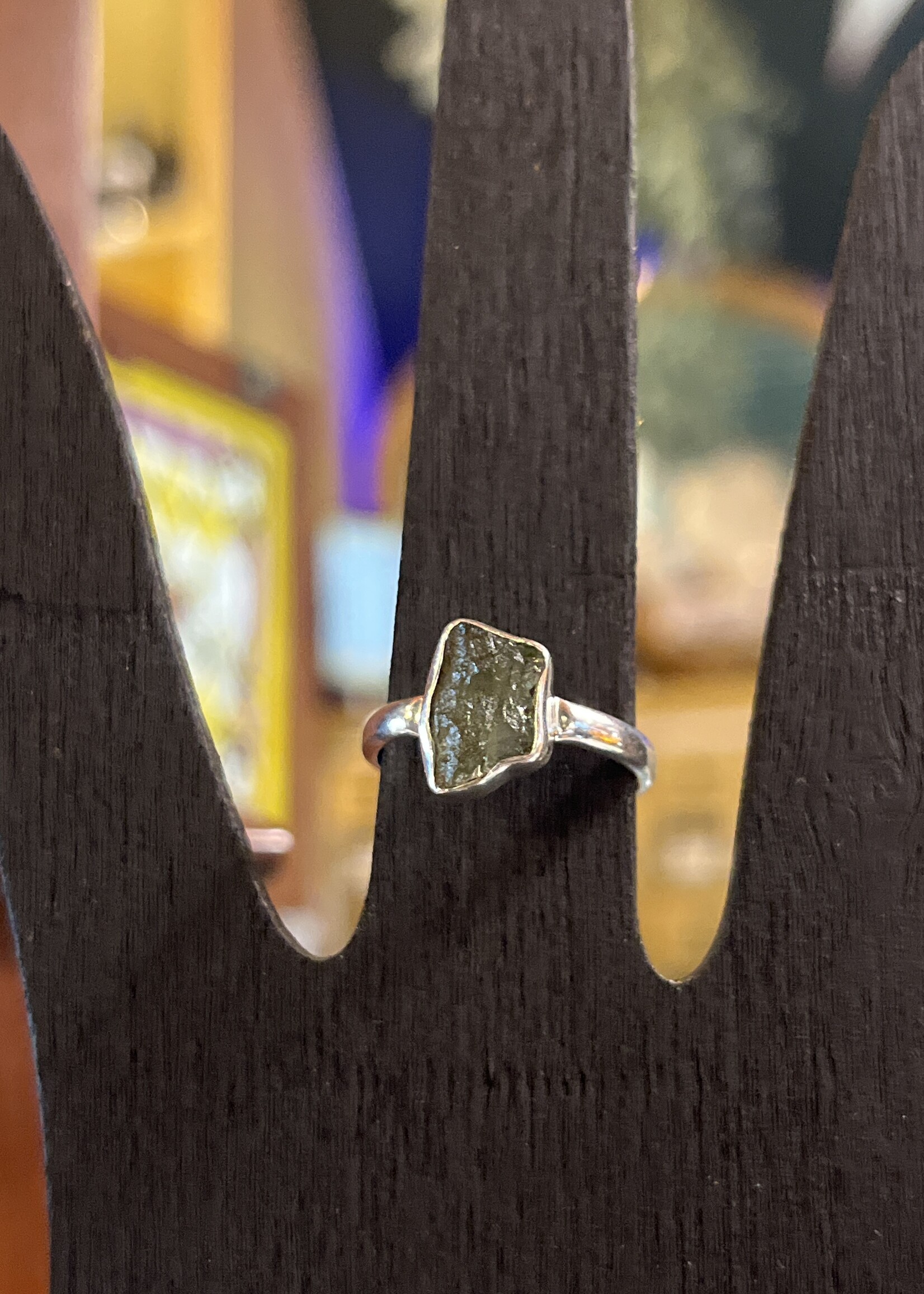 Moldavite Ring Size 8