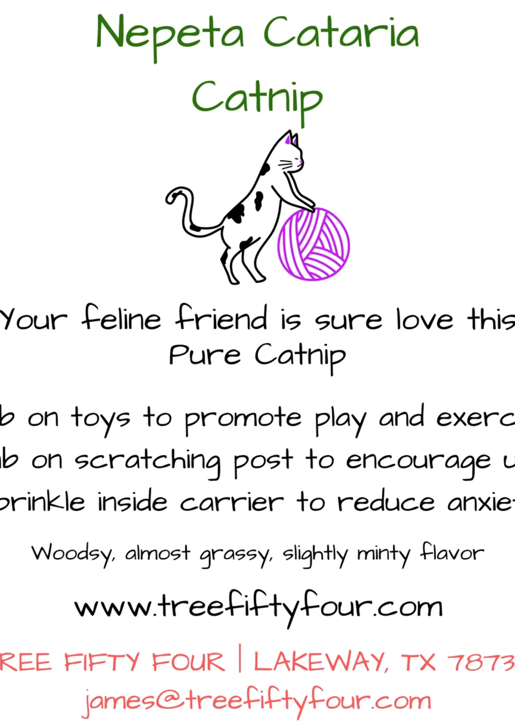 Tree Fifty Four Catnip Sachet Medium