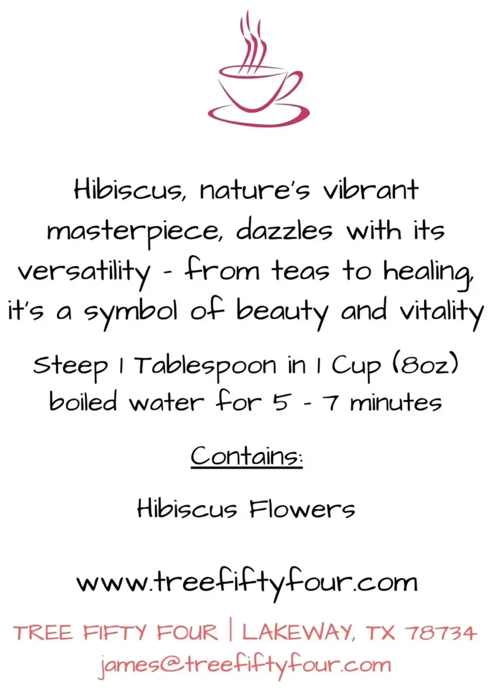Tree Fifty Four Hibiscus Sachet