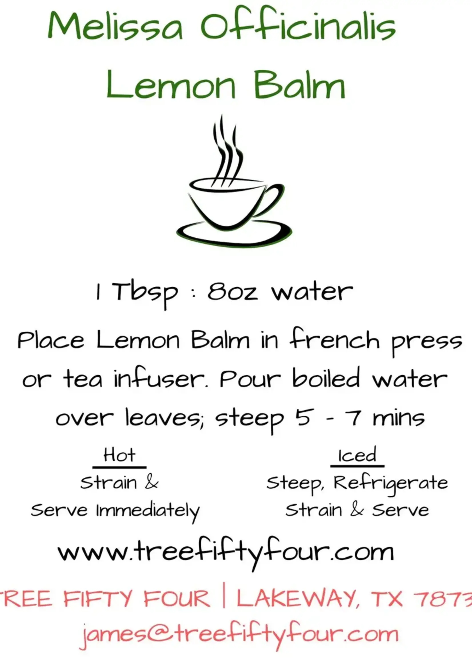 Elsewhere Lemon Balm 1/2oz