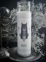 Caitlin McCarthy Art Bastet Altar Candle -Caitlin McCarthy Art