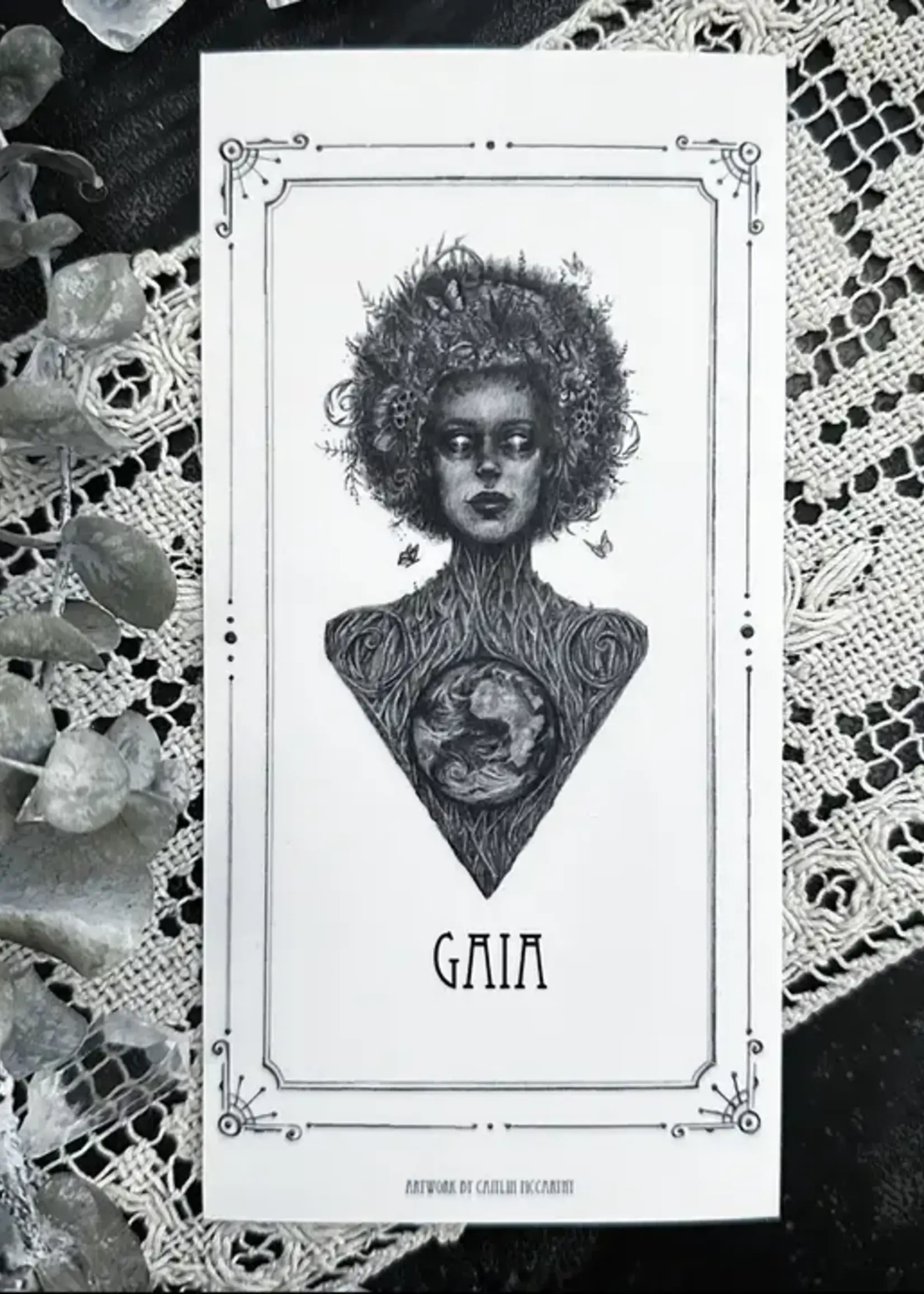 Caitlin McCarthy Art Gaia Altar Candle -Caitlin McCarthy Art